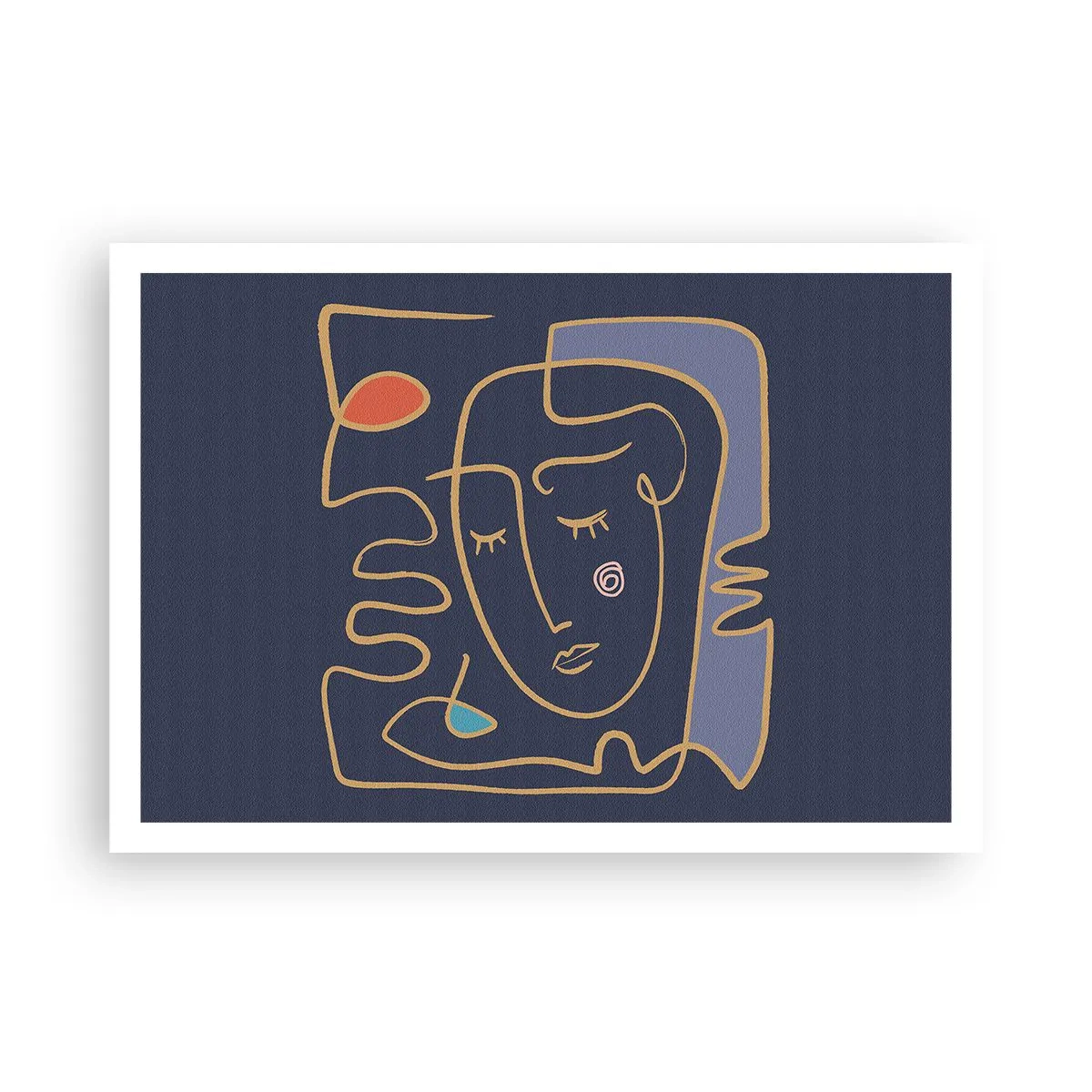 Poster - In nadenken - 100x70 cm