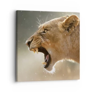 Schilderen op canvas - Probeer niet te luisteren - 30x30 cm