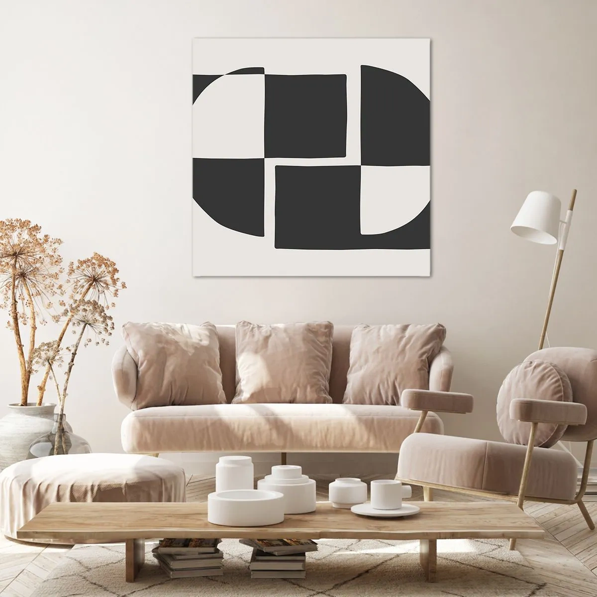 Schilderen op canvas - Antithese - synthese - 30x30 cm