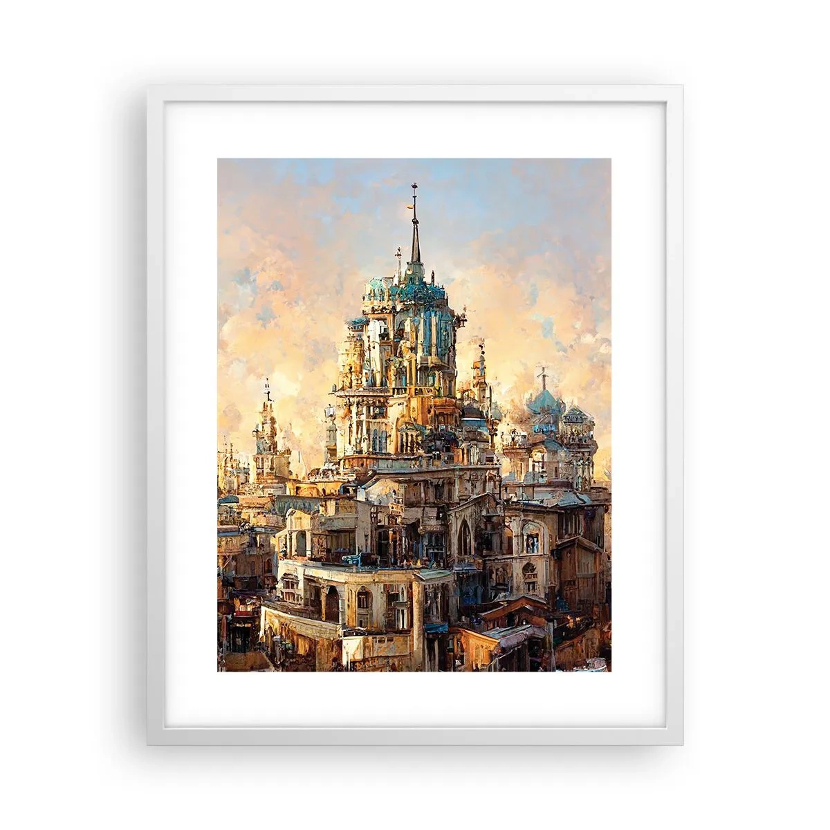 Poster in een witte lijst - Stad der steden - 40x50 cm