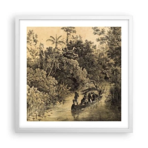 Poster in een witte lijst - Expeditie naar de bron - 50x50 cm