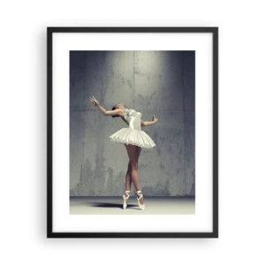 Poster in een zwarte lijst - Licht als een vogel - 40x50 cm