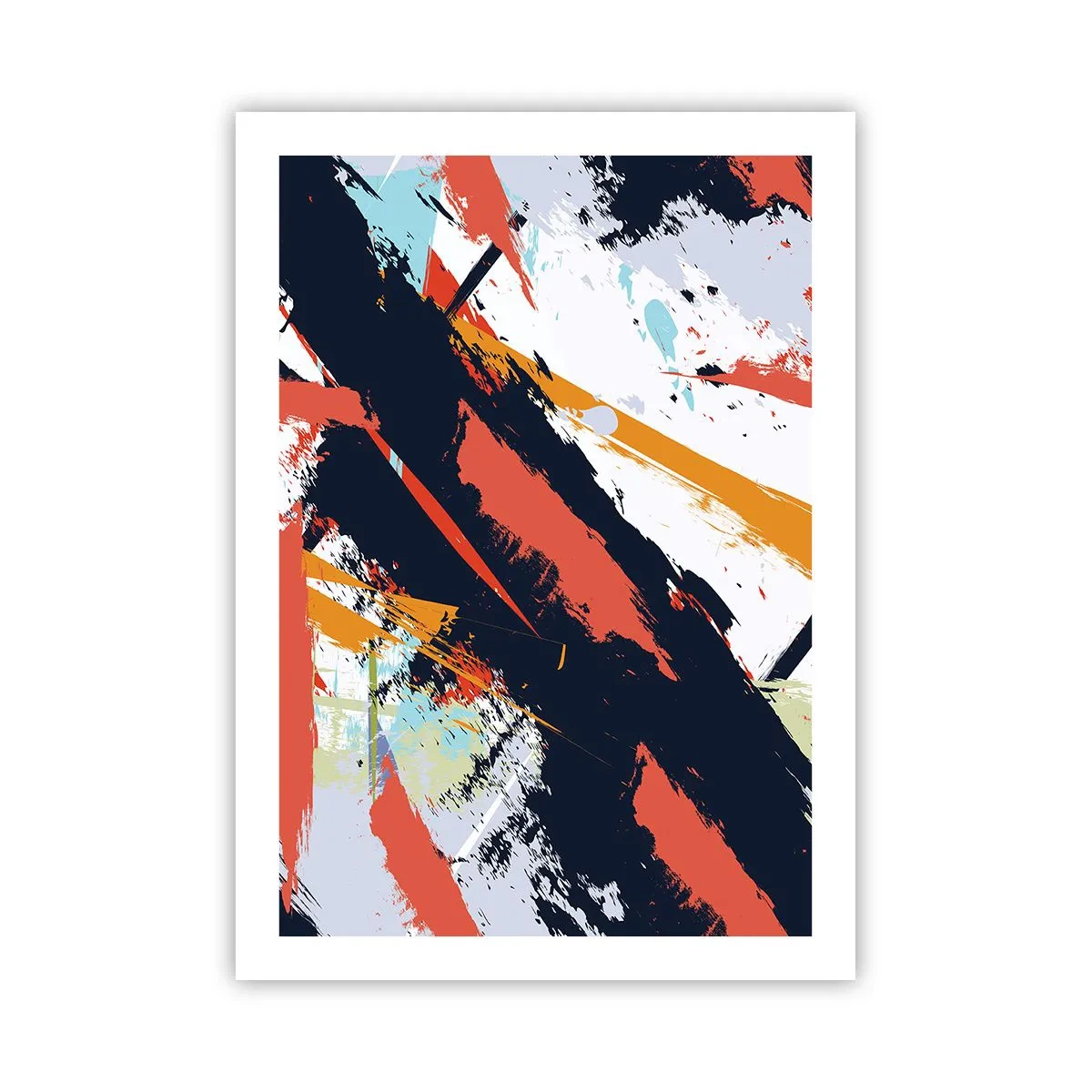 Poster - Dynamische compositie - 50x70 cm
