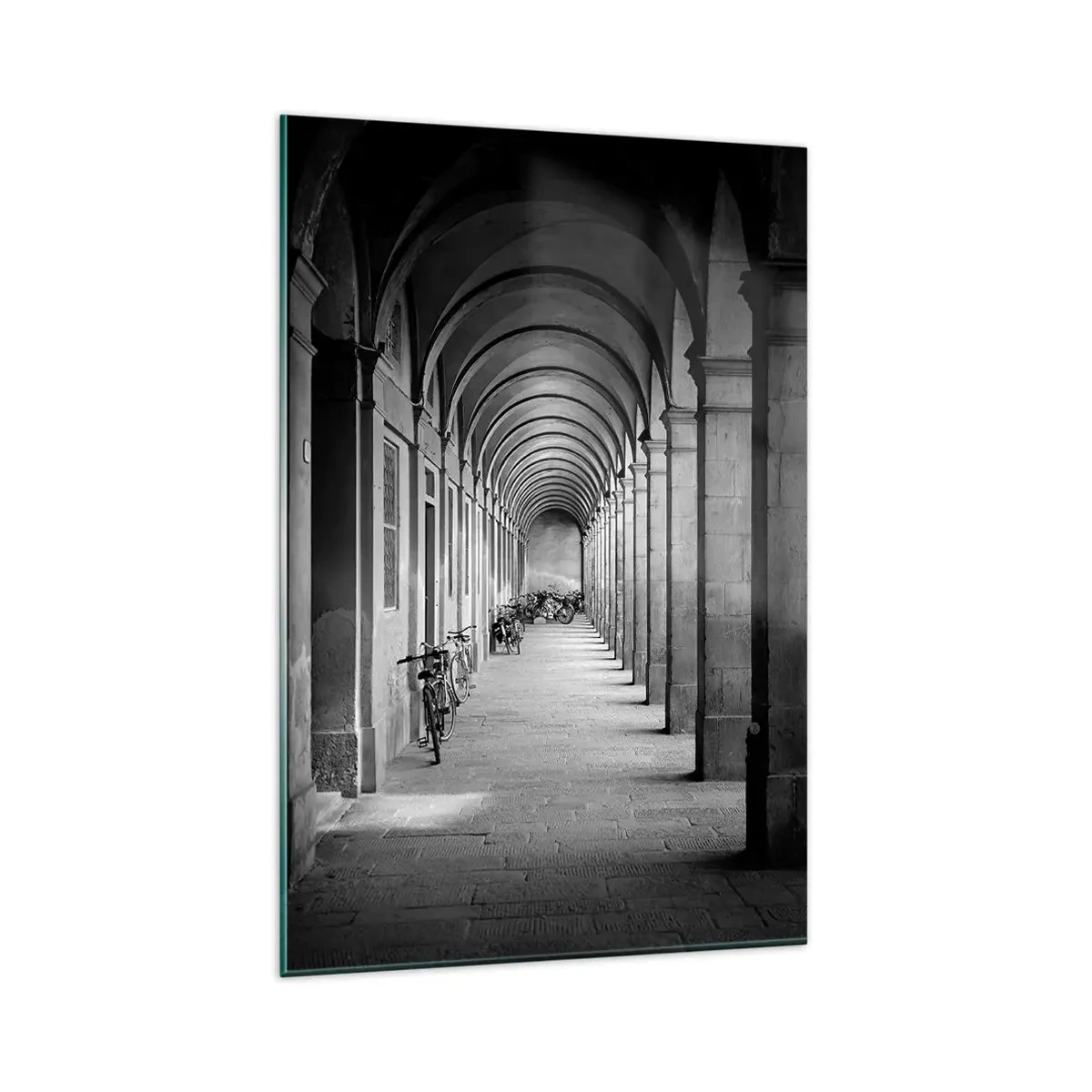 Schilderen op glas - Onder de arcades - 80x120 cm