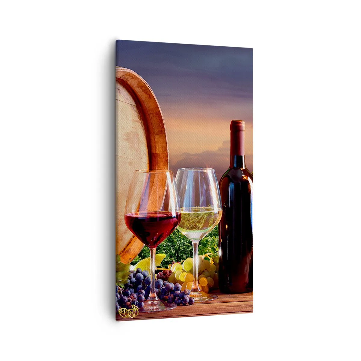 Schilderen op canvas - Het leven smaakt hier - 55x100 cm