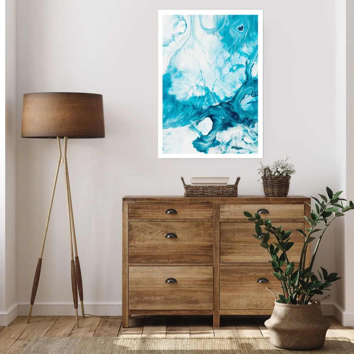 Poster - Blauw Concert - 30x40 cm
