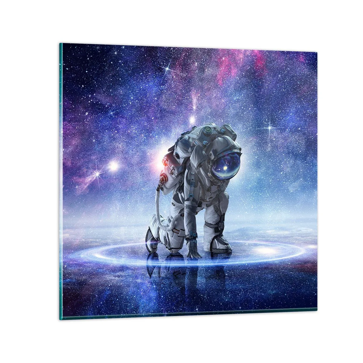 Schilderen op glas - De sterrenhemel boven mij - 70x70 cm