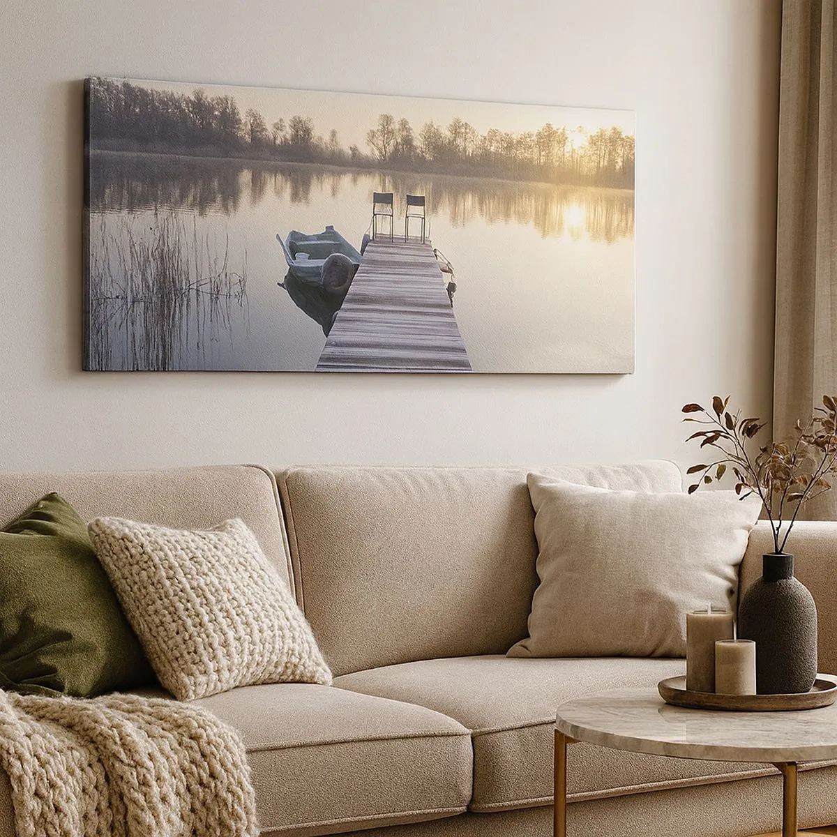 Schilderen op canvas - Ik ben zo terug - 100x40 cm