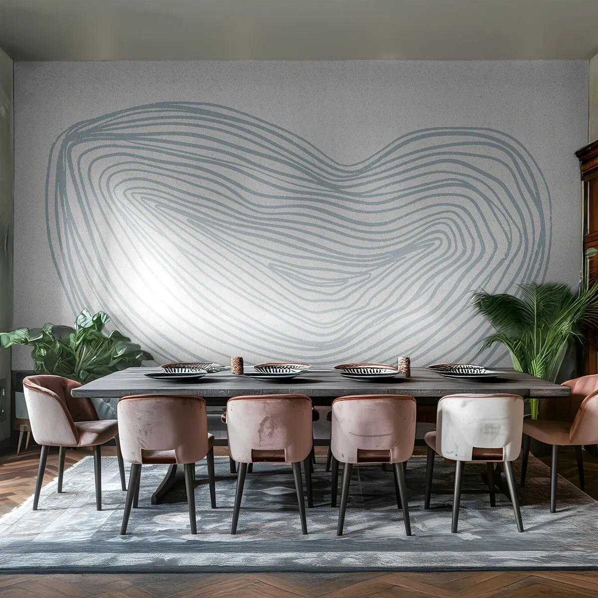 Fotobehang op maat Premium Sand - De glimlach van één druppel - Minimalisme, Boho, Deel