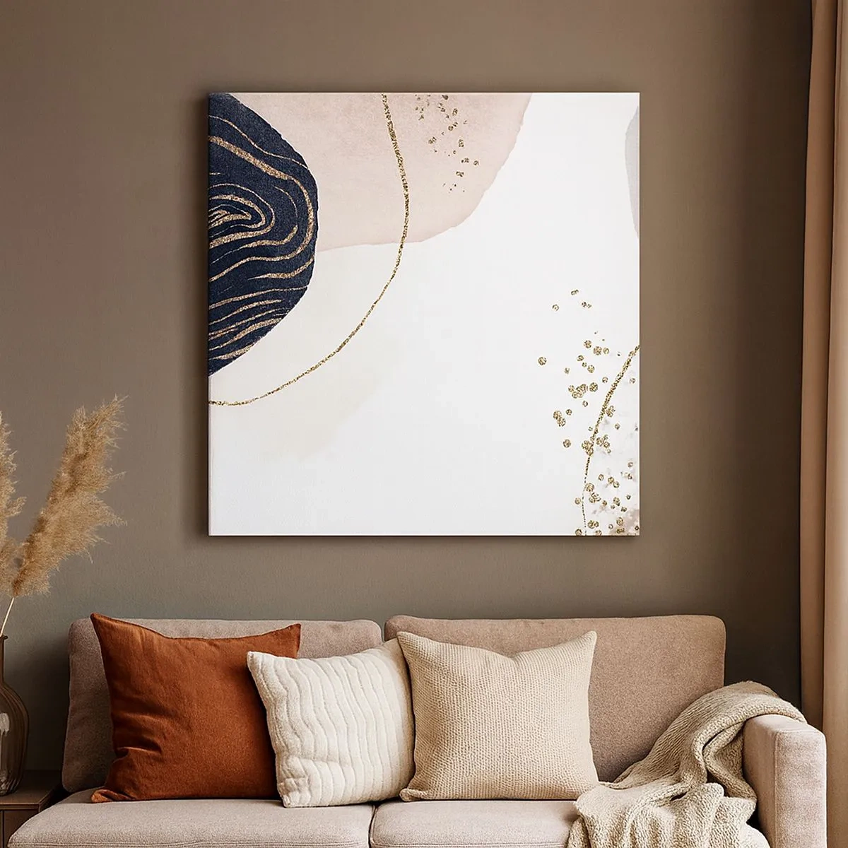 Schilderen op canvas - Alles vloeit - 30x30 cm