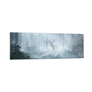 Schilderen op glas - Ochtendbezoek aan het landgoed - 160x50 cm