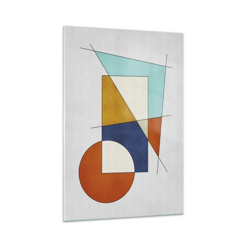 Schilderen op glas - Abstractie: modernistisch plezier - 70x100 cm