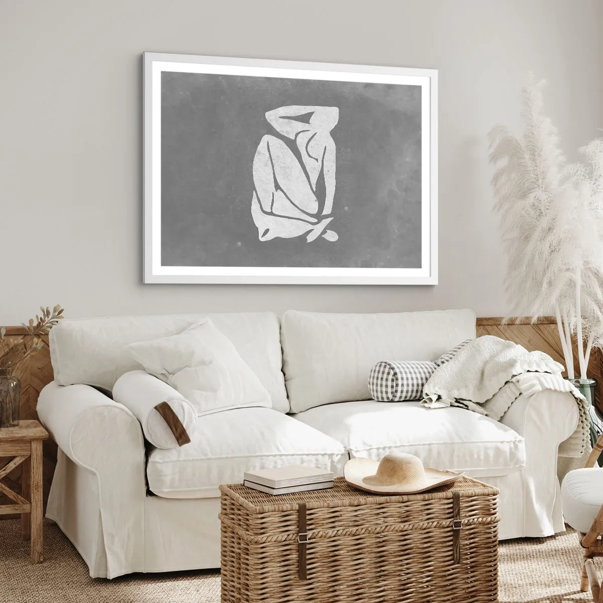 Poster in een witte lijst - In reflectie - 70x50 cm