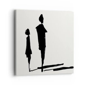 Schilderen op canvas - Zeker samen? - 40x40 cm