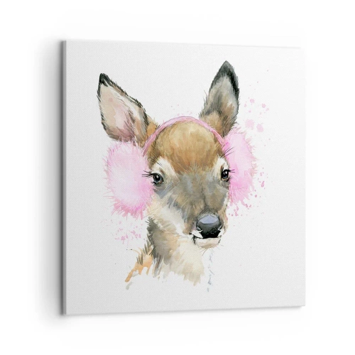 Schilderen op canvas - En de vorst is niet langer verschrikkelijk - 50x50 cm