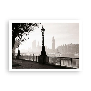 Poster - Ochtend in Londen - 100x70 cm