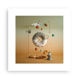 Poster - Er kan van alles gebeuren - 30x30 cm