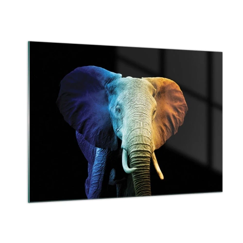 Schilderen op glas - Excentriek, niet raar - 100x70 cm