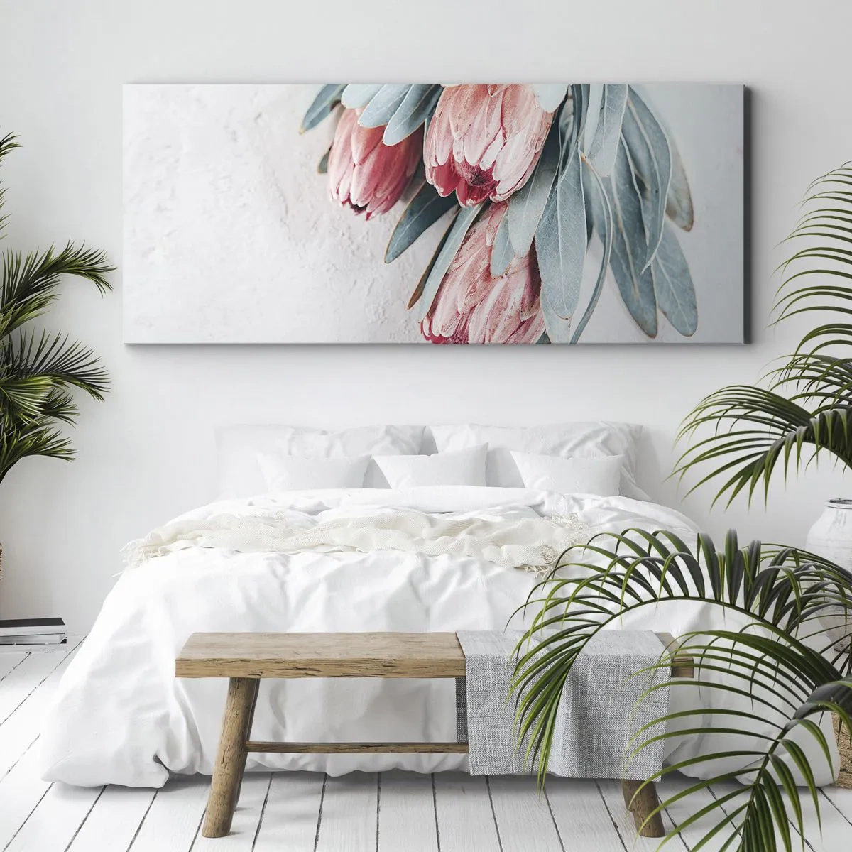 Schilderen op canvas - Schaamt zich voor hun eigen schoonheid - 140x50 cm