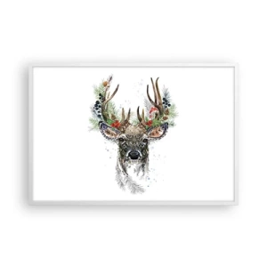 Poster in een witte lijst - In een feestelijk gewaad - 91x61 cm