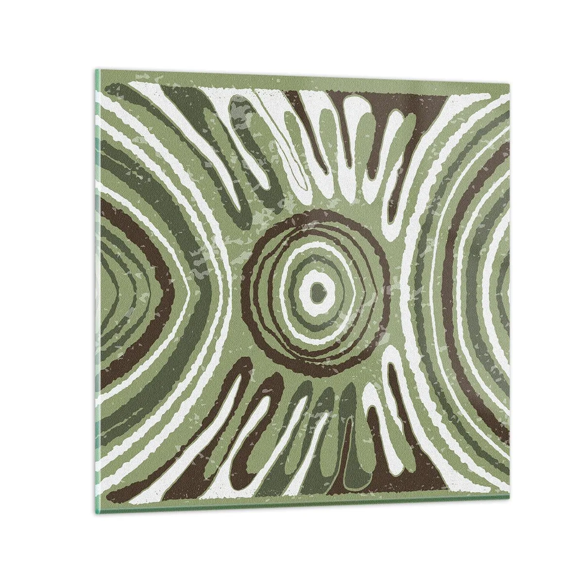 Schilderen op glas - Een explosie van emoties - 50x50 cm