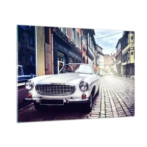 Schilderen op glas - Het verleden is vandaag - 100x70 cm