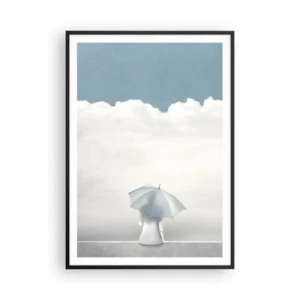 Poster in een zwarte lijst - Op de rand van realiteit en dromen - 70x100 cm