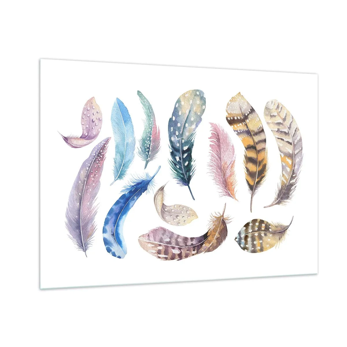 Schilderen op glas - Licht, bont en veelkleurig - 100x70 cm