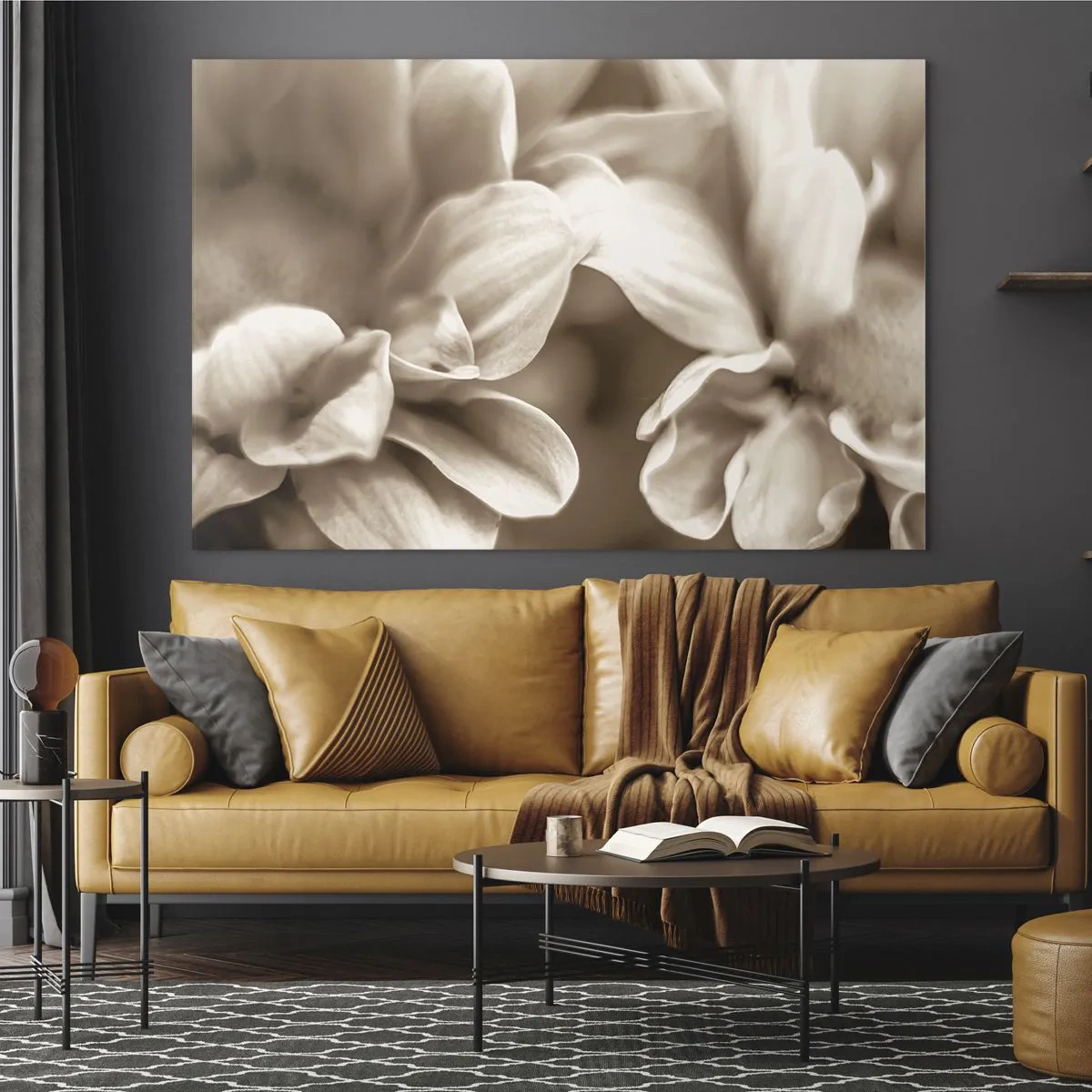 Schilderen op glas - Zo zacht als een glimlach - 100x70 cm