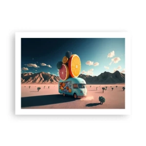 Poster - De smaak van vakantie - 70x50 cm