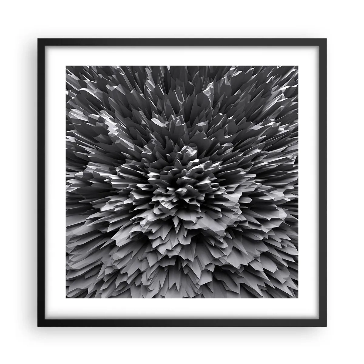 Poster in een zwarte lijst - Strikter kan het niet - 50x50 cm