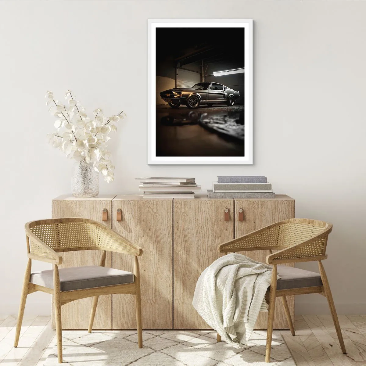 Poster in een witte lijst - Terug naar het verleden - 61x91 cm