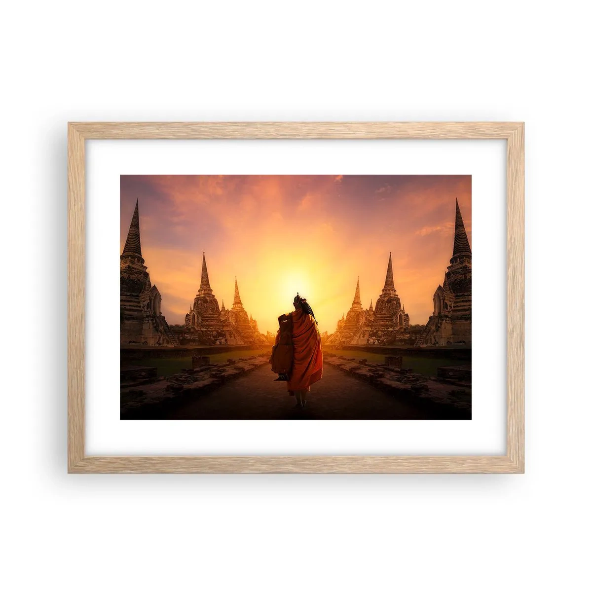 Een poster in een licht eiken lijst - In vrede voor de eeuwigheid - 40x30 cm