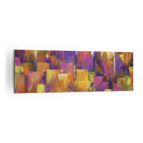 Schilderen op canvas - Metropolitan compositie - 160x50 cm