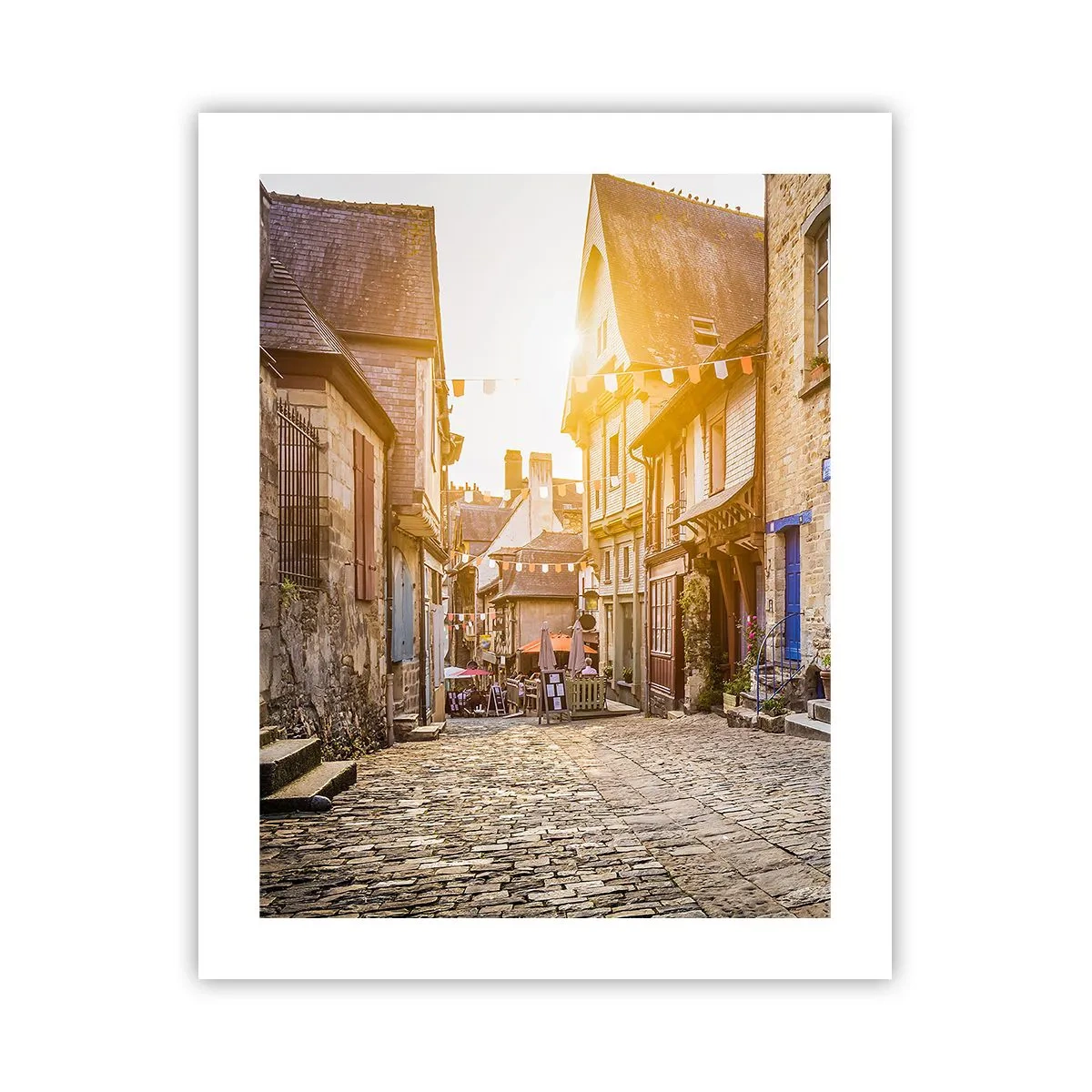 Poster - De witte geest van het stadje - 40x50 cm