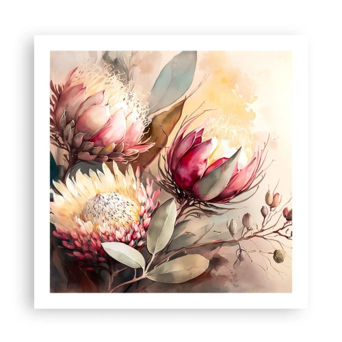 Poster - In profiel en en face - 60x60 cm