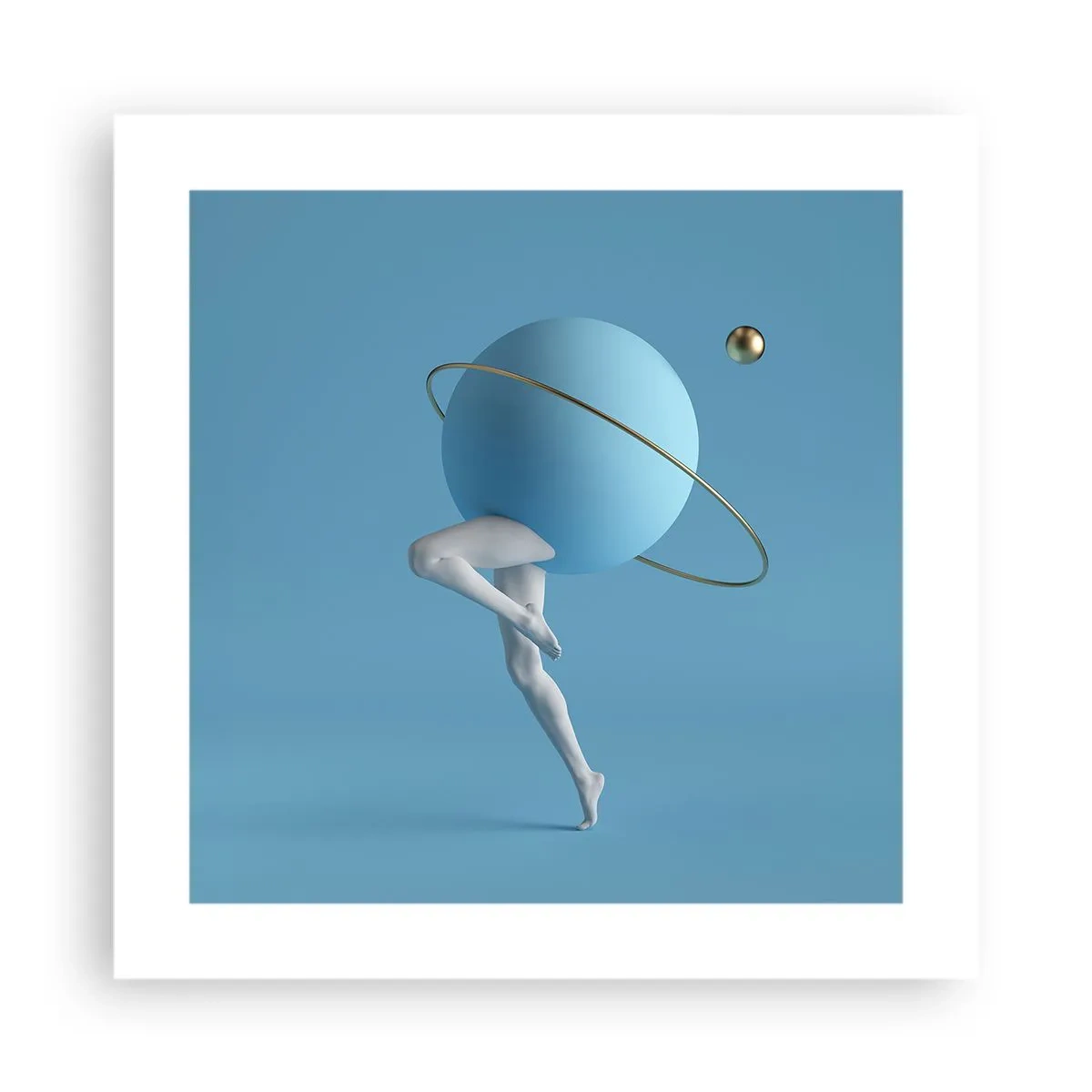 Poster - En de planeten zijn gek geworden - 40x40 cm