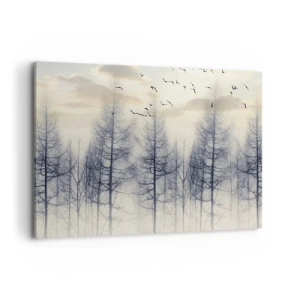 Schilderen op canvas - Bosgeesten - 100x70 cm