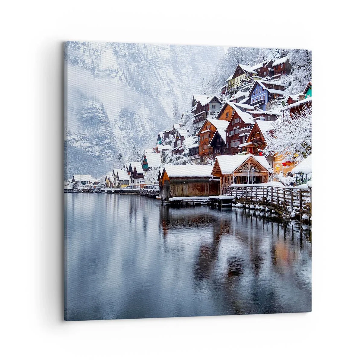 Schilderen op canvas - In winterdecoratie - 50x50 cm