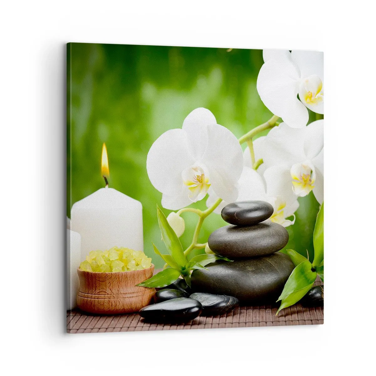 Schilderen op canvas - Geurige, bloemige, delicate aanraking - 60x60 cm