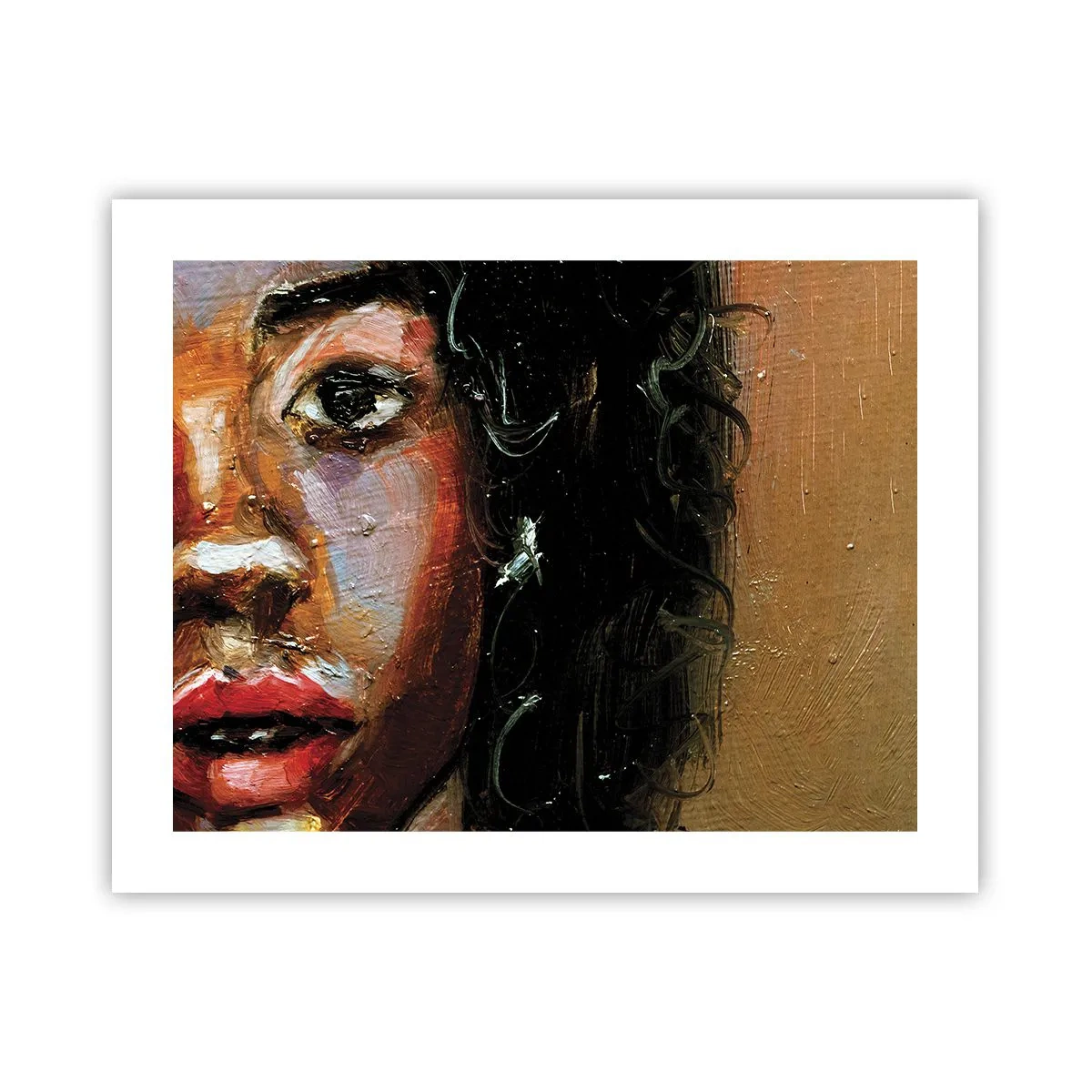 Poster - Zwart en gloed - 50x40 cm