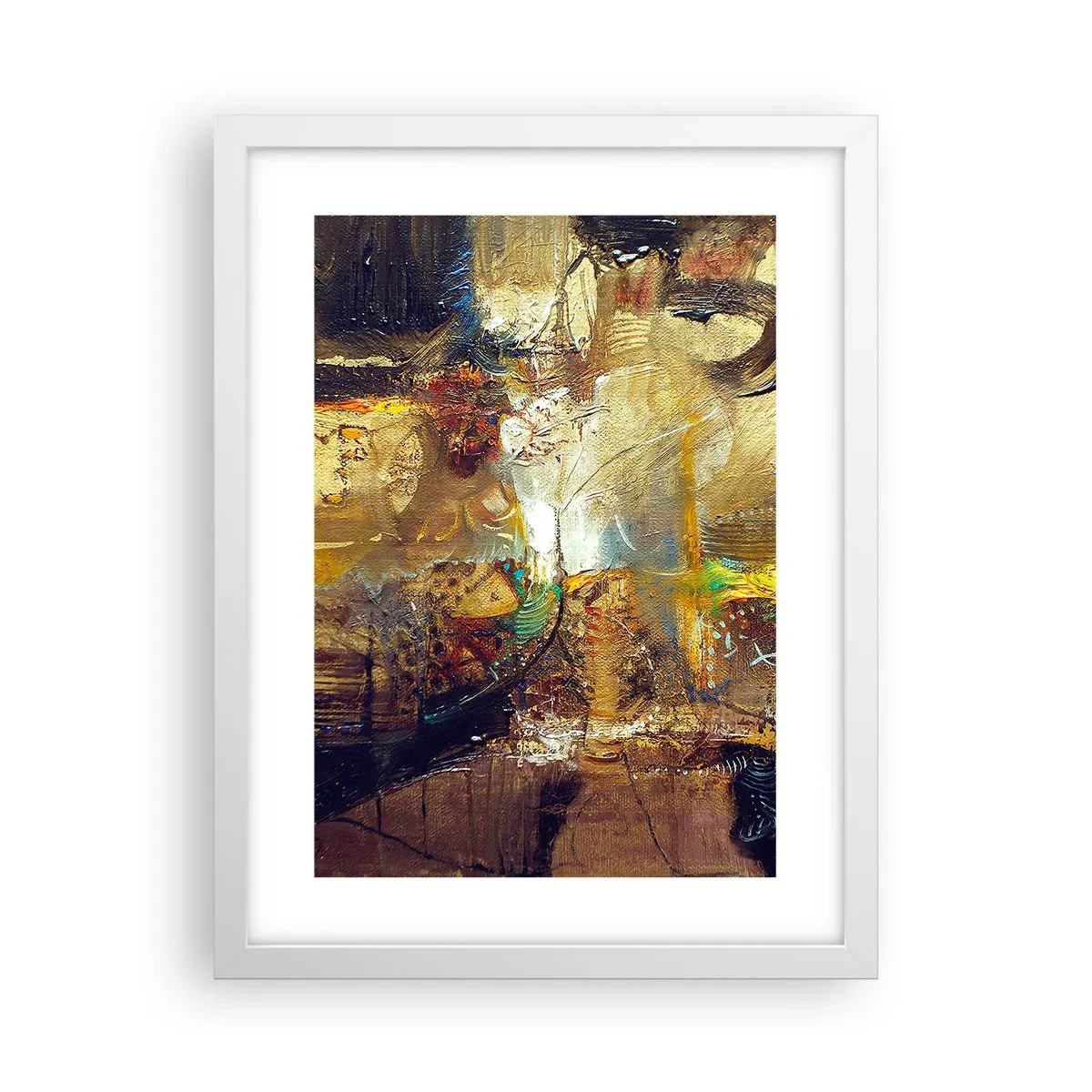 Poster in een witte lijst - Koud, warmer, heet - 30x40 cm