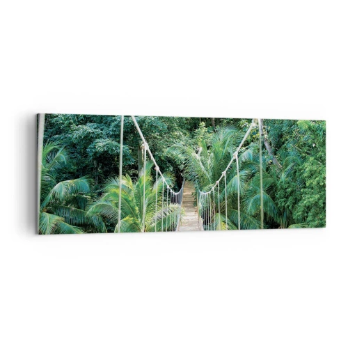 Schilderen op canvas - Welkom in de jungle! - 140x50 cm
