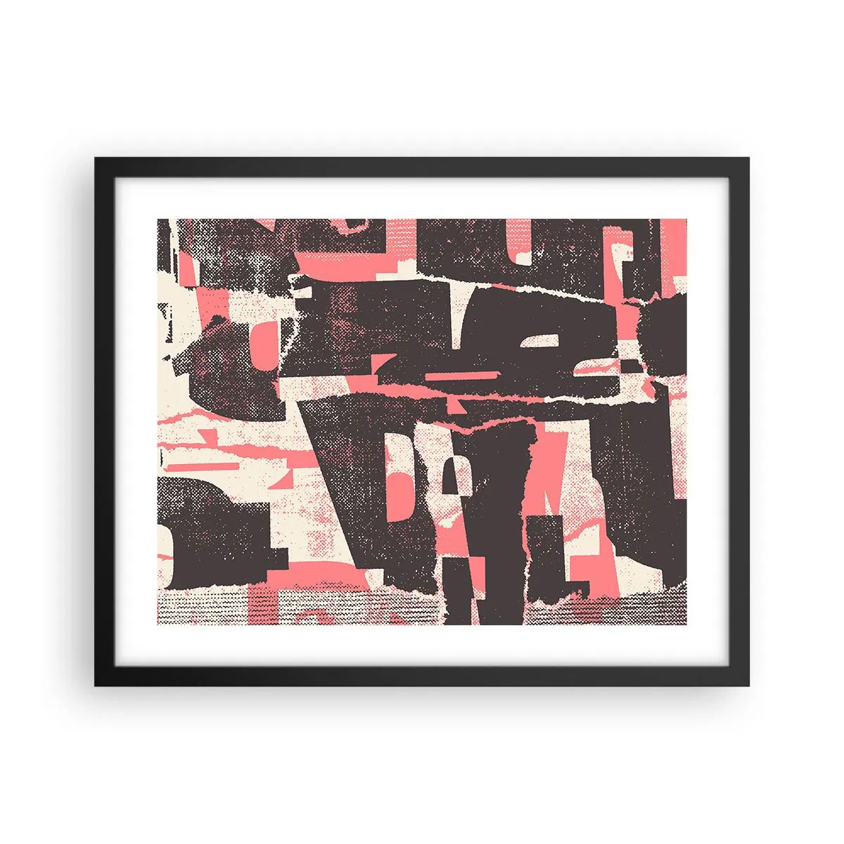 Poster in een zwarte lijst - Al dit lawaai - 50x40 cm
