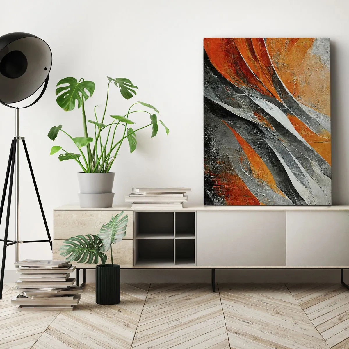 Schilderen op canvas - Hitte en koude - 50x70 cm