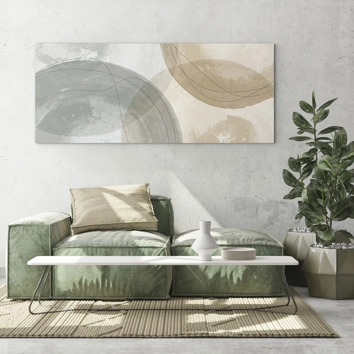 Schilderen op glas - Indringende werelden - 100x40 cm