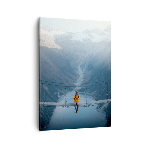 Schilderen op canvas - Blij in het ongewisse - 50x70 cm