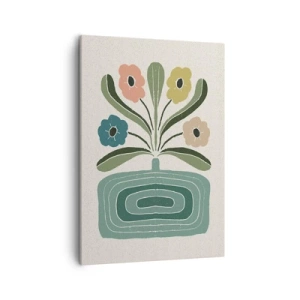 Schilderen op canvas - Symmetrisch boeket - 50x70 cm