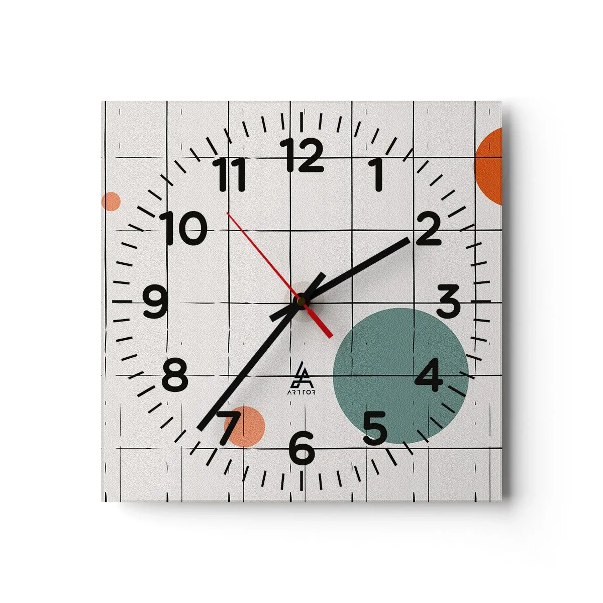 Wandklok - Klok - Gevangen. Wij of zij? - 40x40 cm