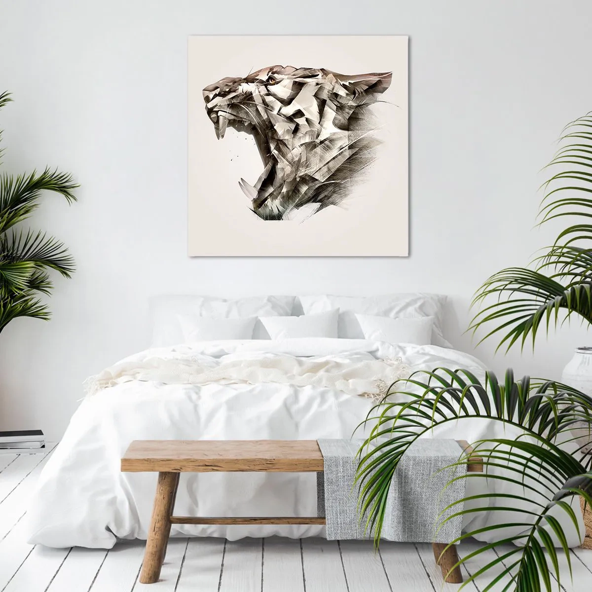 Schilderen op canvas - Je weet al wie de baas is - 50x50 cm